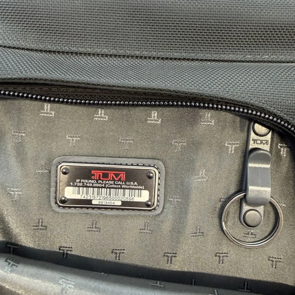 TUMI Alpha Tri-fold Carry-On Travel Garment Bag Ballistic Nylon Black